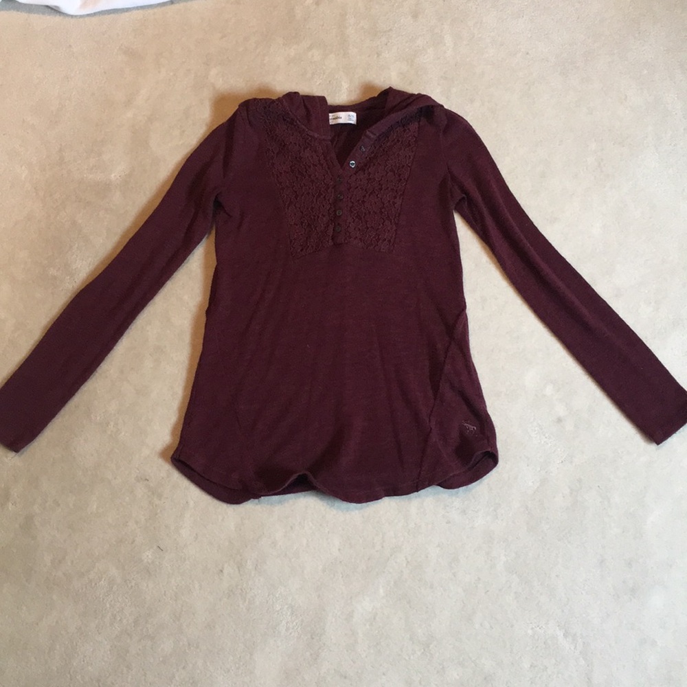 Hooded Maroon Sweater